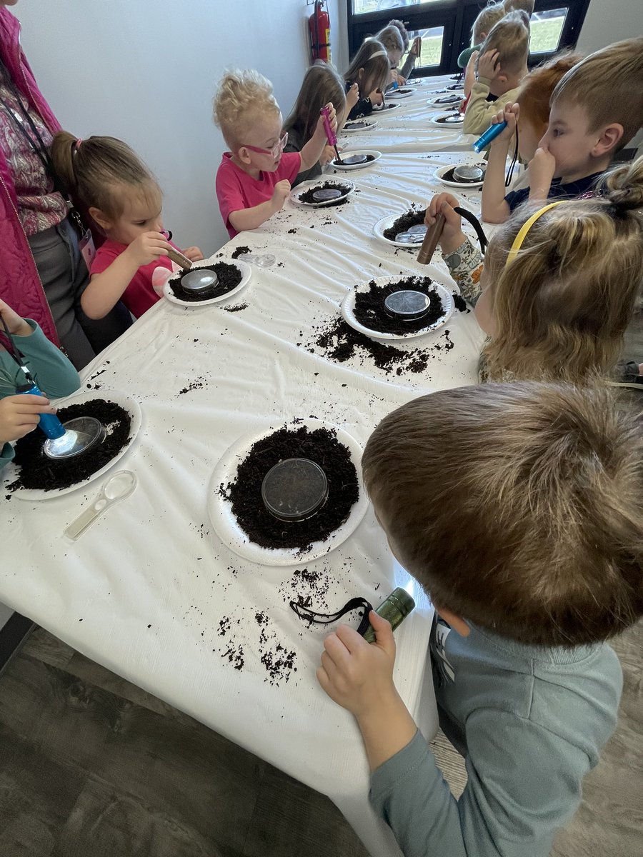 cv_ecc's tweet photo. The preschool classes enjoyed examining worms this week with Mrs. Campbell from the Van Wert Soil and Water Conservation! https://t.co/xkkBlKLNfz