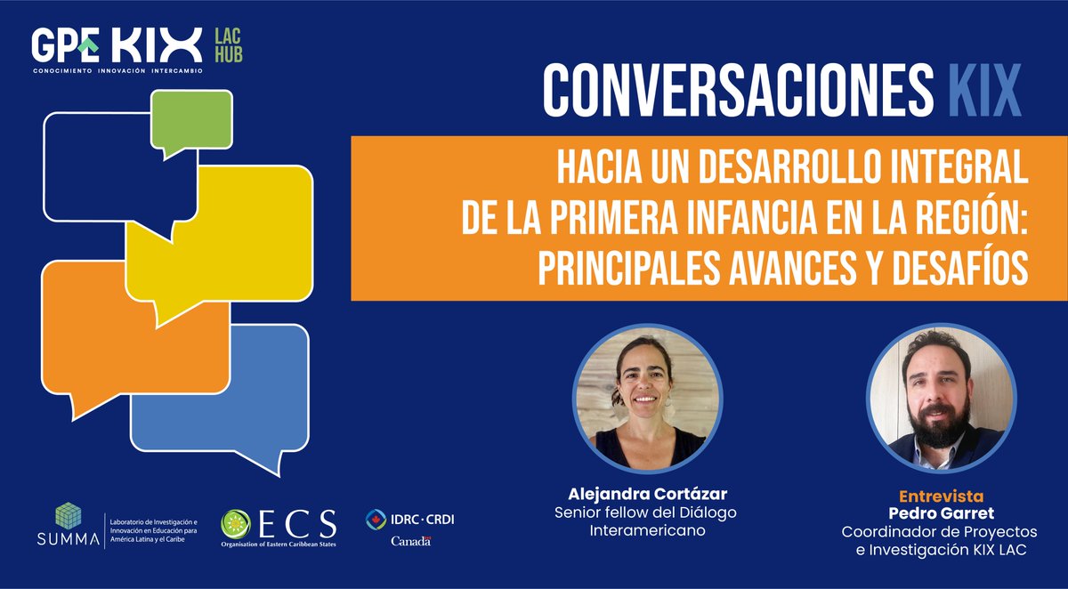 KIX LAC Hub América Latina y el Caribe (@kixlac) on Twitter photo 🎙️ ¡Nueva edición de #ConversacionesKIX disponible!
Hoy hablamos con Alejandra Cortázar de <a href="/The_Dialogue/">The Inter-American Dialogue</a> sobre avances y desafíos en la educación de la primera infancia en América Latina y el Caribe.
¡Mira la charla en YouTube!
🔗youtu.be/nkb-y1seWQA 🎙️ ¡Nueva edición de #ConversacionesKIX disponible!
Hoy hablamos con Alejandra Cortázar de <a href="/The_Dialogue/">The Inter-American Dialogue</a> sobre avances y desafíos en la educación de la primera infancia en América Latina y el Caribe.
¡Mira la charla en YouTube!
🔗youtu.be/nkb-y1seWQA