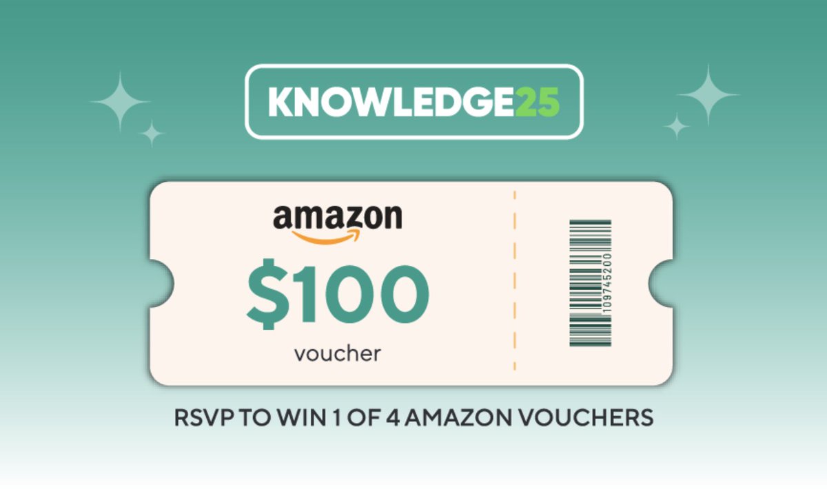 RSVP to Knowledge25 and win a $100 Amazon gift card: ow.ly/UT5R50VeU4G