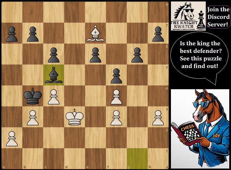 TheKnightKwatch's tweet photo. The king is usually the worst piece to use as a defender. Learn why! Can white exploit that? 👑💀#chess #tactics #chessmasters #chessablemasters #chesschamps #chesspunks #Tactics #chesstactics @chesscom @GMHikaru @GmNaroditsky @agadmator @IM_Rosen https://t.co/BjVcko4GZX