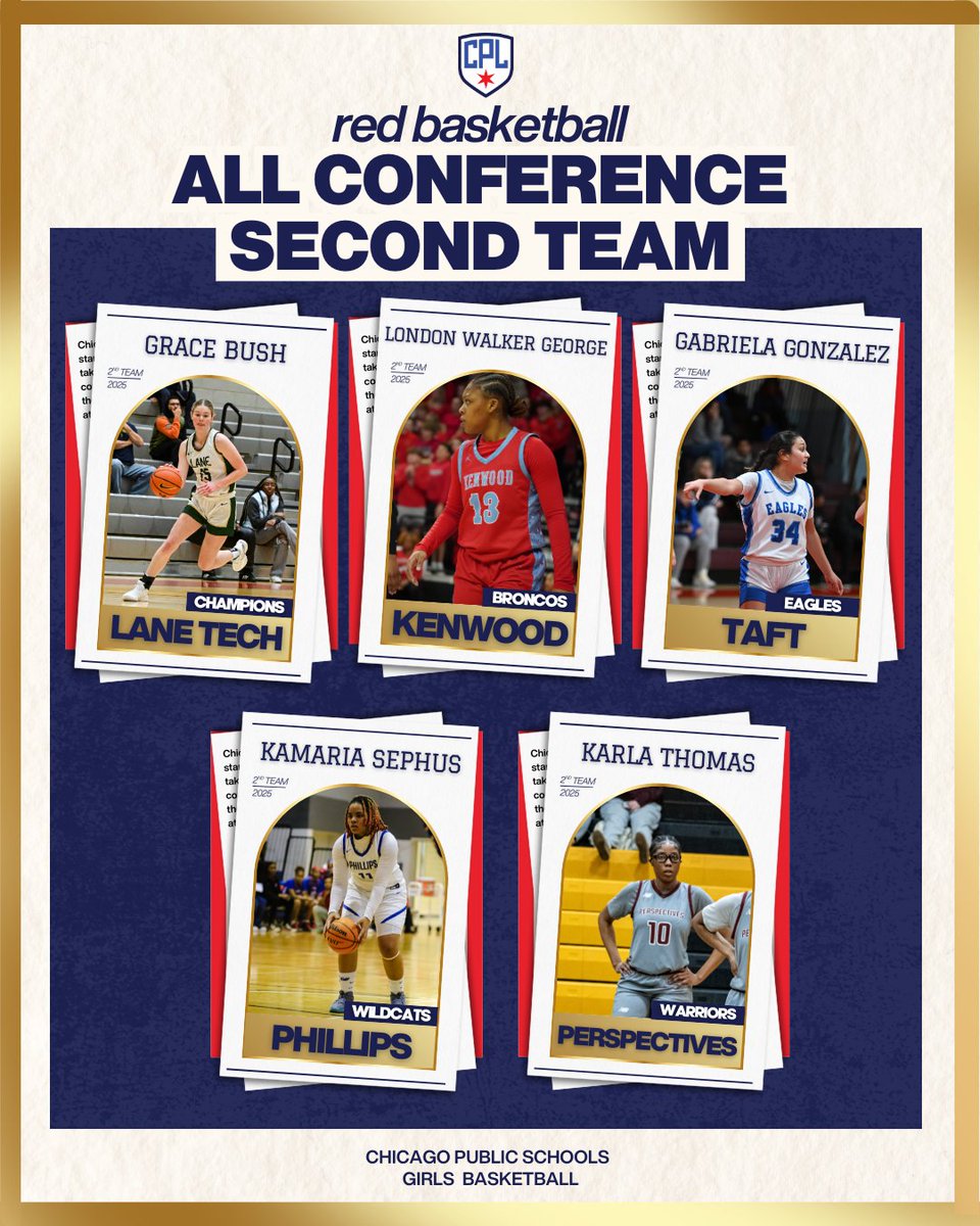 Chicago Public League Athletics (@cplathletics) on Twitter photo We are proud to announce the 2024-2025 Red Basketball All Conference Second Team honors to the following <a href="/ChiPubSchools/">CPS - Chicago Public Schools</a> student-athletes:
Amazing work this season to each and every athlete. 🏀💫 We are proud to announce the 2024-2025 Red Basketball All Conference Second Team honors to the following <a href="/ChiPubSchools/">CPS - Chicago Public Schools</a> student-athletes:
Amazing work this season to each and every athlete. 🏀💫