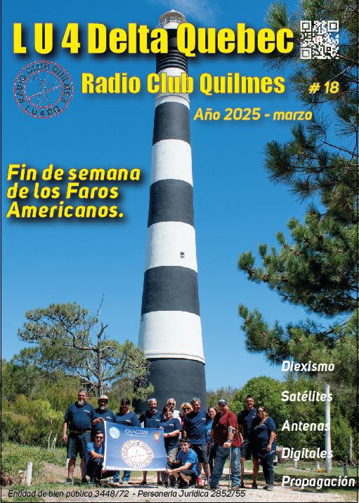 Estimados socios y amigos, ya está disponible el número 18 de nuestra revista LU4DeltaQuebec.
Puede leerla y descargarla del siguiente enlace:
drive.google.com/.../1vshUnDuoI…...

lu4dq.com.ar
lq4d.ddns.net
Radio Club Quilmes LU4DQ