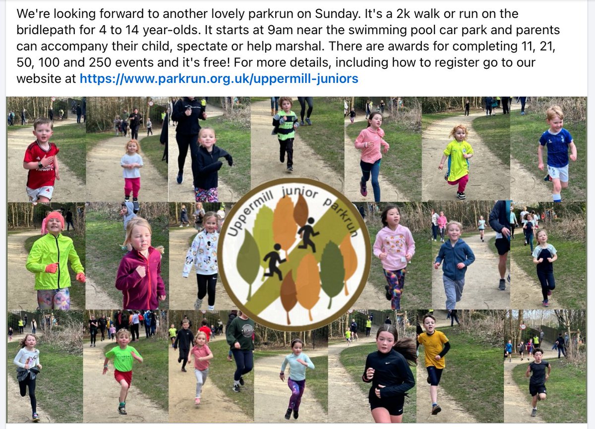 Uppermill junior parkrun tweet media