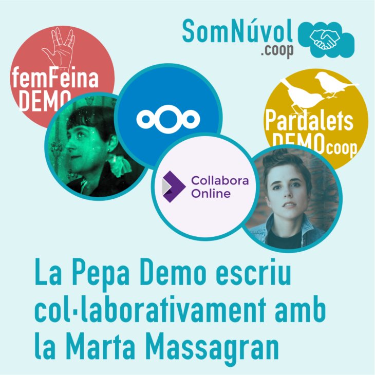 "Històries de la Pepa Demo" són videotutorials ficcionats de pocs minuts explicant algun aspecte de com fer servir les eines de programari lliure de <a href="/SomNuvolCoop/">SomNuvol.coop</a>

Podeu veure els 4 capítols publicats fins ara aquí:
somnuvol.coop/histories-de-l…

#PepaDemo #Nextcloud #CollaboraOnline