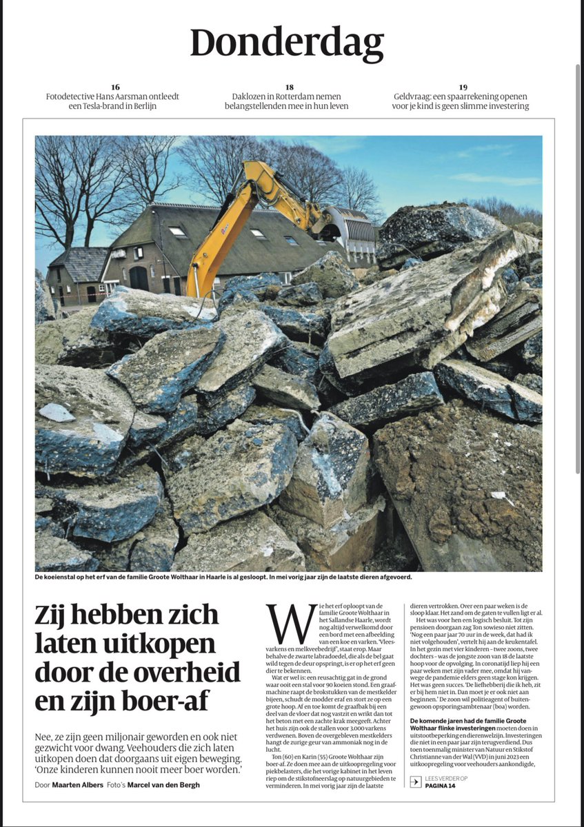 HerbertRadewijk's tweet photo. Vandaag in de @volkskrant Ons verhaal over stoppen en opnieuw beginnen. We laten het verleden niet los, maar nemen het mee als inspiratie voor ons nieuwe ‘Erflab’-Ruimte voor de toekomst! https://t.co/3EVyGLSxSa