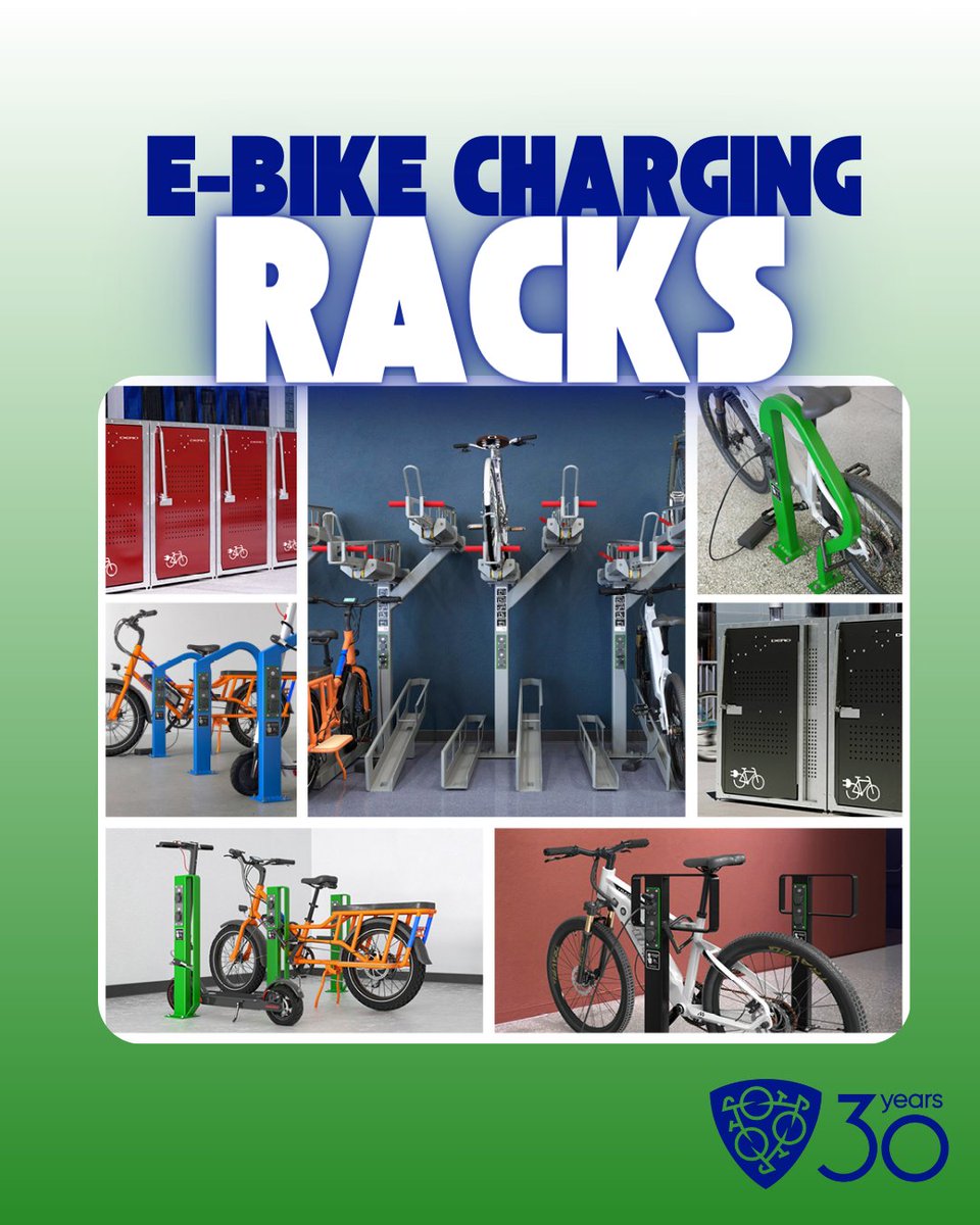 Charge. Lock. Ride. The future of micromobility is here! Our new E-Bike Charging Racks offer secure parking &amp; efficient charging for bikes and scooters.  

✅ Charge &amp; lock 2 bikes/scooters per rack  
✅ 4-hour timer mitigates overcharging  
✅ Durable, tamper-resistant design