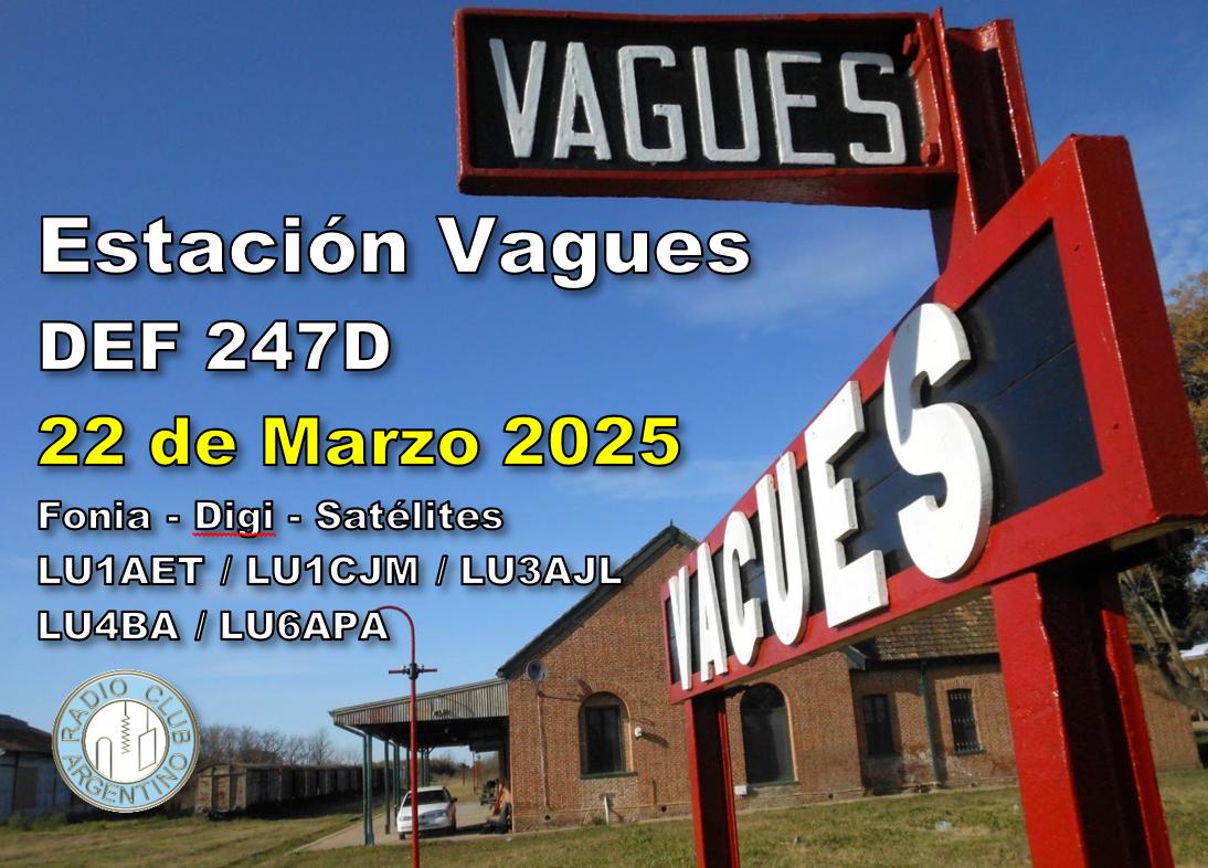 LU4AA's tweet photo. Sábado 22 de marzo
Activación estación Vagues DEF247D
Responsable de la activación: Marcelo Duca - LU1AET
Confirmación: Bureau, LotW, directa
Más info: https://t.co/RJFabS0ojl
#rcasn #lu4aa #radioaficionados #hamradio https://t.co/1eRcxC9NcL