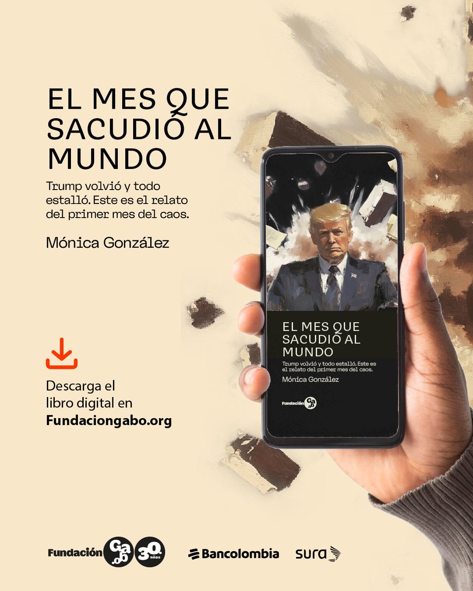 🗣️¡Descarga ya nuestro nuevo libro digital ‘El mes que sacudió al mundo’! 

Desde nuestro #ConsultorioÉtico lanzamos un libro digital en el que Mónica González narra el primer mes del regreso de Donald Trump a la Casa Blanca y el nuevo orden geopolítico que pretende imponer.