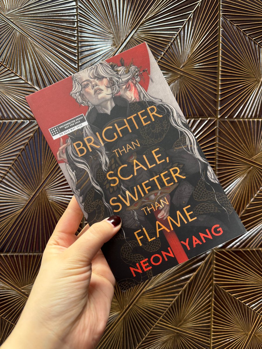 "[<a href="/itsneonyang/">NEON YANG (they/them)</a>]'s emotion-laden novella will be a hit with fans of dragons and slow-burn romantasy." - <a href="/LibraryJournal/">Library Journal</a>  starred review of Brighter than Scale, Swifter than Flame⭐️🐉