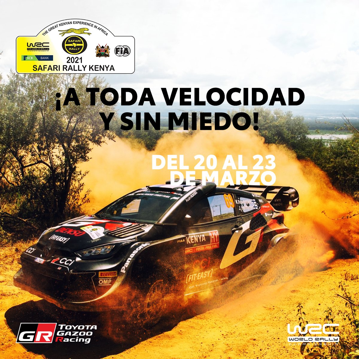 ¡Desde HOY vamos a toda velocidad en el #SafariRallyKenya! 🇰🇪

💪🏻 Emocionados con los grandes resultados del Equipo #Toyota en esta nueva competencia. 🎉

#WRC #ToyotaEcuador #ToyotaEsToyota