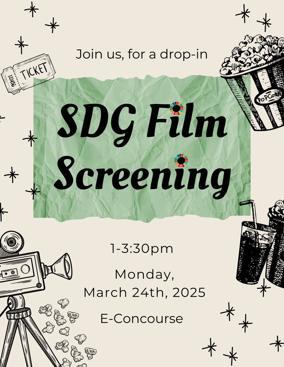 Join us Monday March 24th at e-concourse (North campus) for our SDG film screening! Drop in or sign up below!

simpli.events/e/sdgscreening