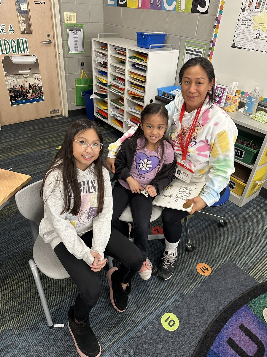 Olivia’s mom and sister were our mystery readers today! 📚 <a href="/FSD79/">Fremont District 79</a>