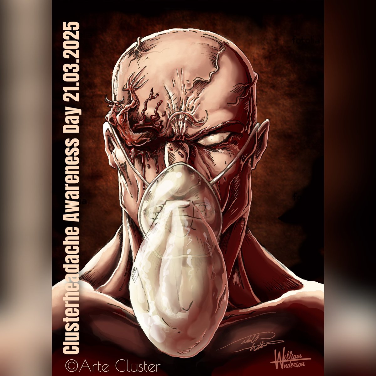 #CHAD25
#Clusterheadache #Awarenessday 
#artecluster #awarenessart