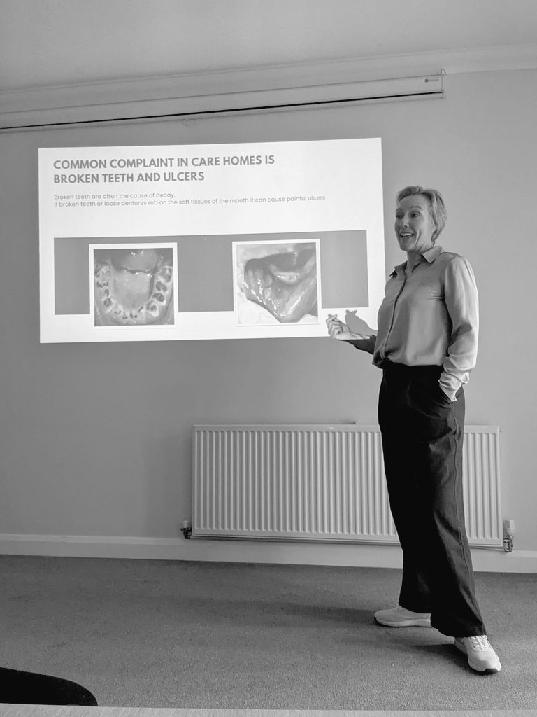 KOHCltd's tweet photo. Here's Jane delivering training to a small care home in Plymouth today. Jane said it was a wonderful Carehome with interactive chatty staff 😀
It makes our job so much nicer when we have staff engagement ❤️
https://t.co/8N5Qstzkwb
#carers #caremanagers #carehomemanager https://t.co/TIGSIRcscn