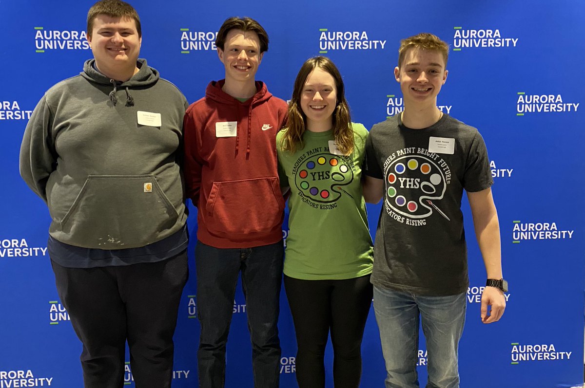 It was great to be in the room with so many 🌟future educators🌟this morning! Excited for our Foxes 🦊 as they think about their future plans🎓 in the classroom 📚. Thank you <a href="/AuroraU/">Aurora University</a> for your hospitality! <a href="/EducatorsRising/">Educators Rising</a>