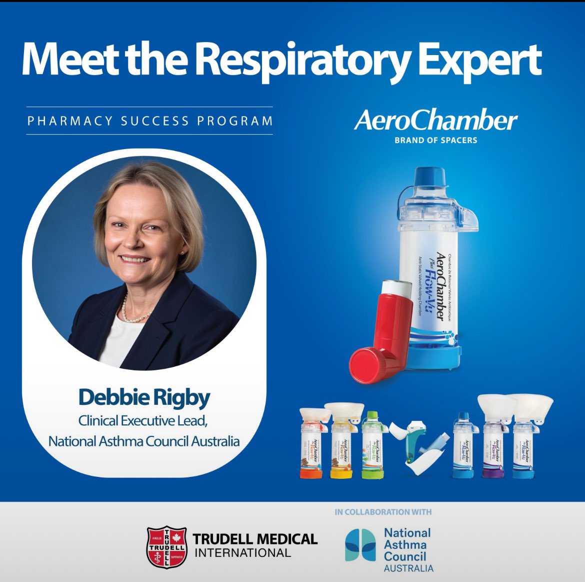 Debbie Rigby (@drugby56) on Twitter photo The National Asthma Council Australia’s Debbie Rigby, Clinical Executive Lead will be at the pop-up ‘Meet-The-Respiratory-Expert’ activation in the Retail Pharmacy Lounge (outdoor terrace) at APP2025 on Friday 21 March.
 #APP2025 The National Asthma Council Australia’s Debbie Rigby, Clinical Executive Lead will be at the pop-up ‘Meet-The-Respiratory-Expert’ activation in the Retail Pharmacy Lounge (outdoor terrace) at APP2025 on Friday 21 March.
 #APP2025