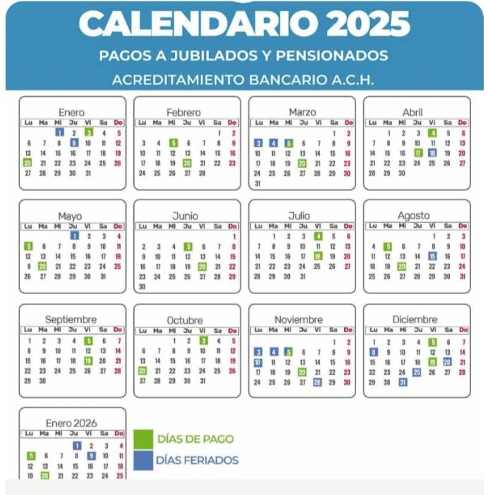 ✅ Este es el calendario de pago de los Jubilados de la Policía Nacional. Antes cobraban los 3 y los 18 dos días antes que los Jubilados de la C. S. S. y hoy es 20 y son las tres de la tarde y no le han pagado. Este Gobierno no está respetando.