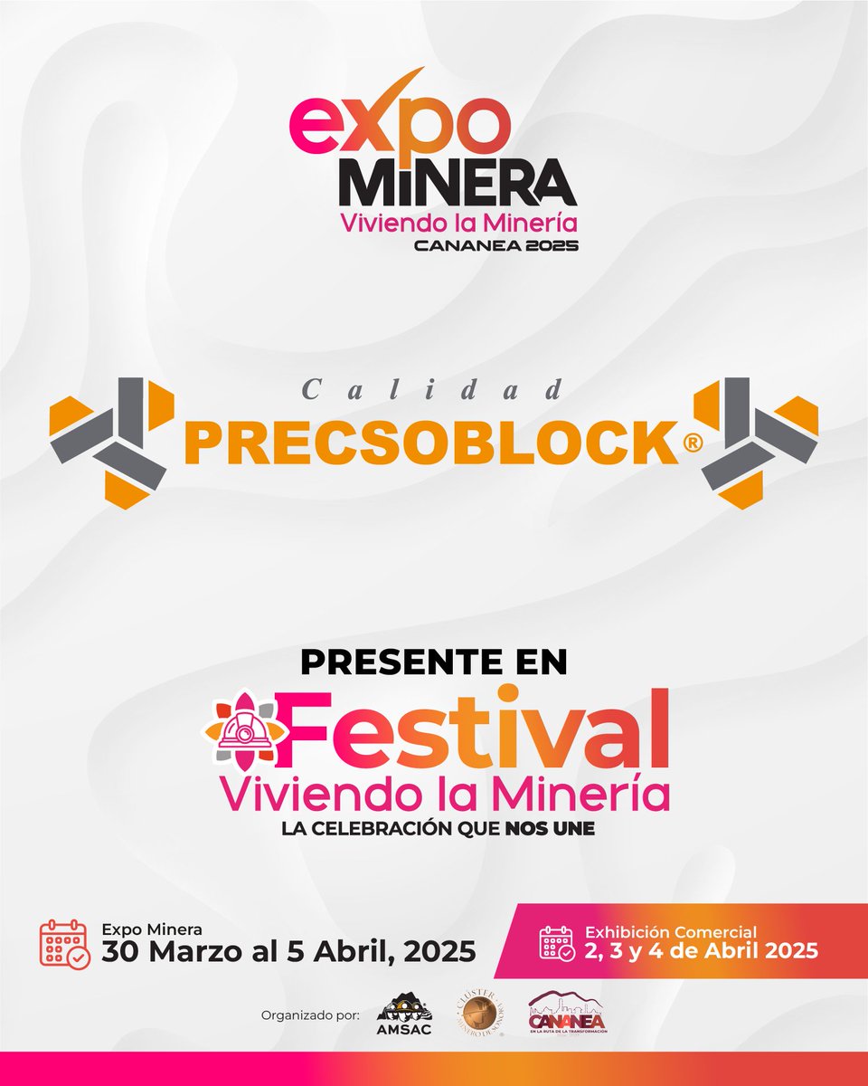 AMSAC (@amsacsonora) on Twitter photo ✨ ¡Gracias por ser parte del Festival Viviendo la Minería! ✨
<a href="/precsoblock/">Precsoblock</a> , tu apoyo hace posible esta gran celebración que une cultura, historia y comunidad en Cananea. ⚒🎶
🌐 expomineracananea.com ✨ ¡Gracias por ser parte del Festival Viviendo la Minería! ✨
<a href="/precsoblock/">Precsoblock</a> , tu apoyo hace posible esta gran celebración que une cultura, historia y comunidad en Cananea. ⚒🎶
🌐 expomineracananea.com