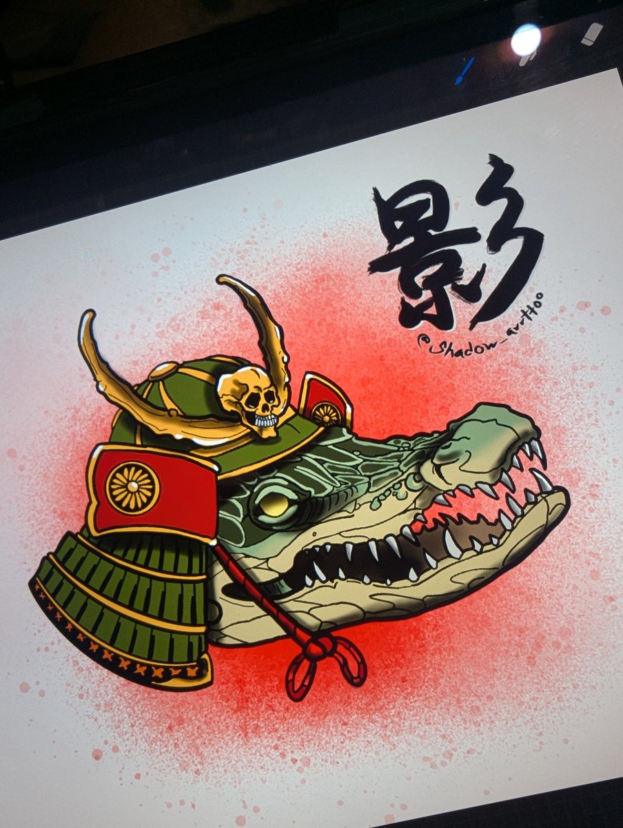 shadowmau5's tweet photo. Cocodrilo samurai 🐊🇯🇵 (diseño disponible)
#crocodile #cocodrilo #samurai #drawing #dibujo #neotraditional #TattooDesign #mexicotattoo #mexican #japanesetattoo #japaneseculture #design #diseño #helmet #digitalart #ipadpro #neotradi #CDMX #mexico
https://t.co/socsoDuV2g https://t.co/4WCYWsPlu9