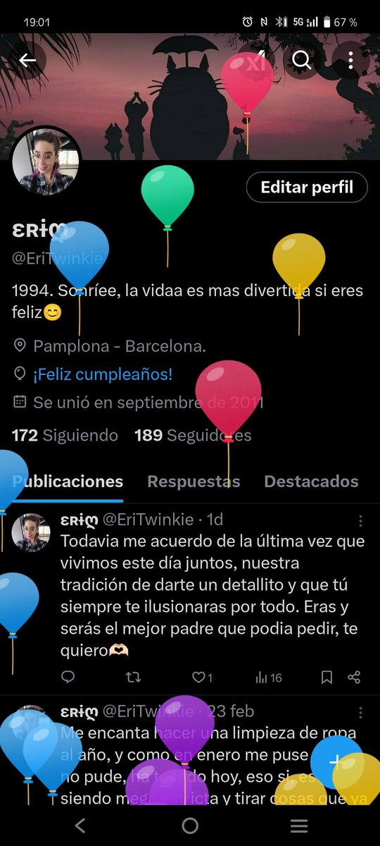 Otro añito más con globitos✨