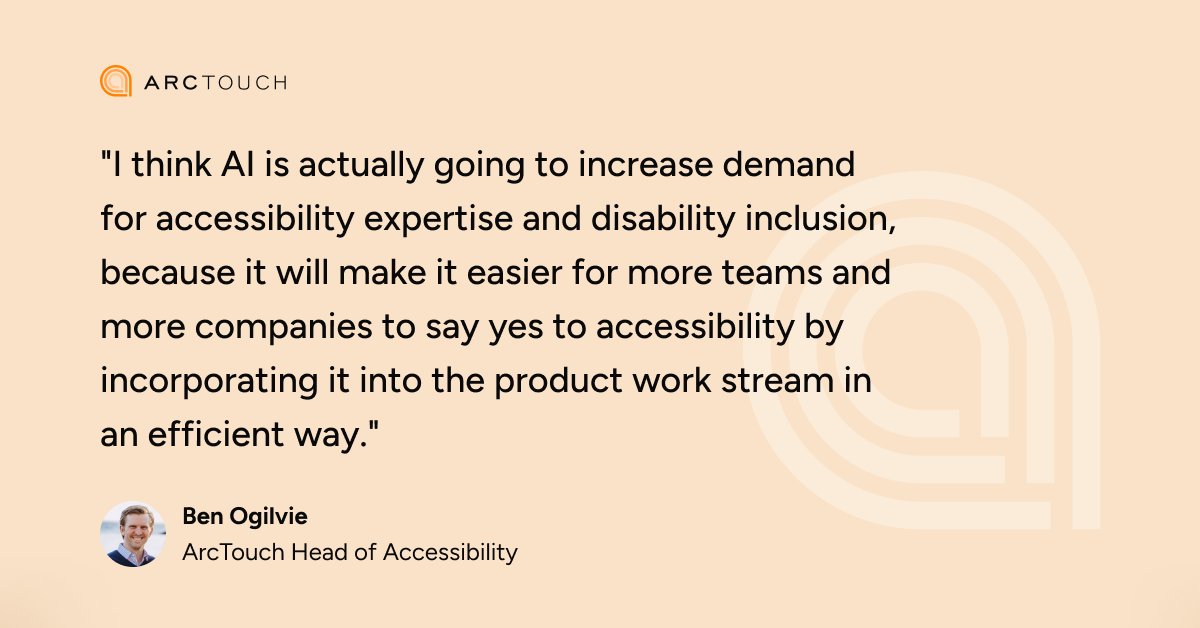 ArcTouch (@arctouch) on Twitter photo Is your workforce app accessible? 🤔 Our <a href="/caedmon13/">Ben Ogilvie</a> discusses the strategic importance of accessibility on the VOScast podcast. Hear the key takeaways & actionable advice in our latest blog post. #a11y #inclusion #mobileappdevelopment
arctouch.com/blog/accessibl… Is your workforce app accessible? 🤔 Our <a href="/caedmon13/">Ben Ogilvie</a> discusses the strategic importance of accessibility on the VOScast podcast. Hear the key takeaways & actionable advice in our latest blog post. #a11y #inclusion #mobileappdevelopment
arctouch.com/blog/accessibl…