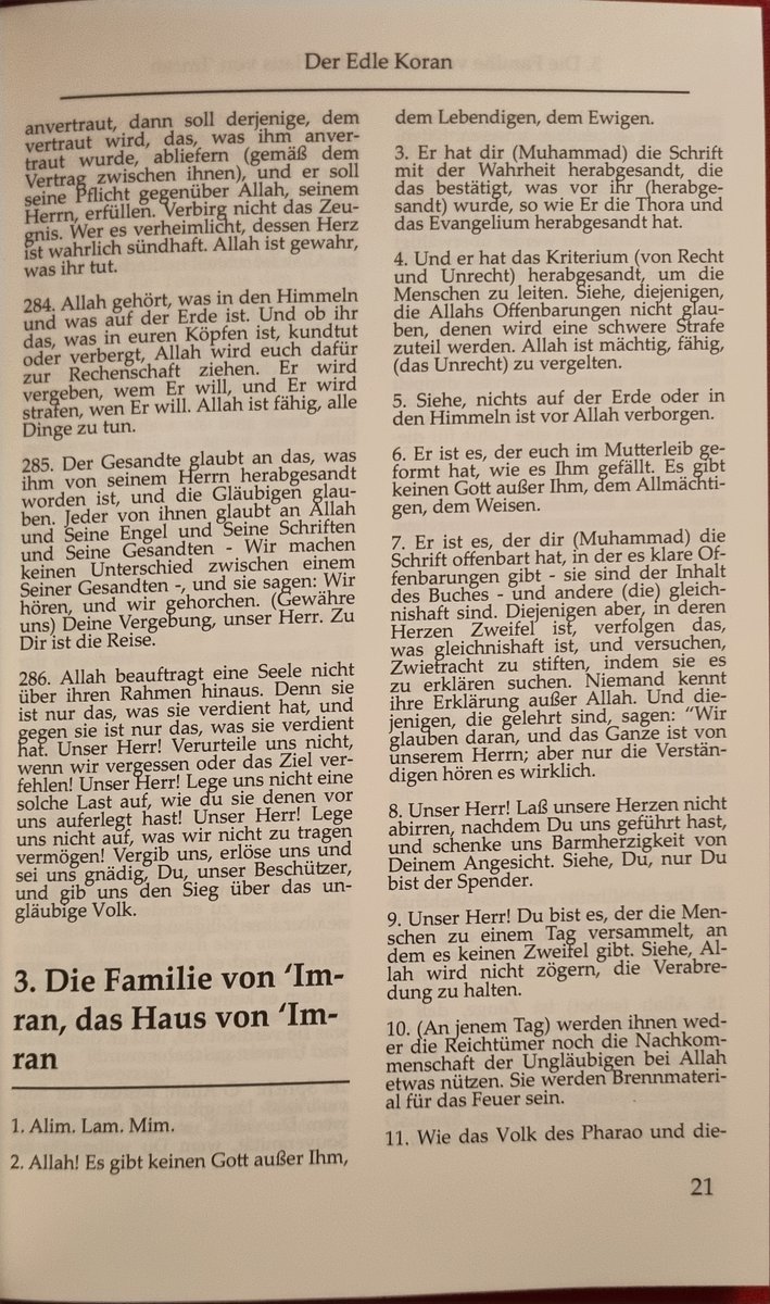 This German Qur'an translation, allegedly by one Muhammad Abdallah (what a totally not AI-generated super-un-generic Muslim name!), is 100% identical to the result you get if you enter Marmaduke Pickthall's Qur'an translation into DeepL. Isn't this a weird coincidence? 😜