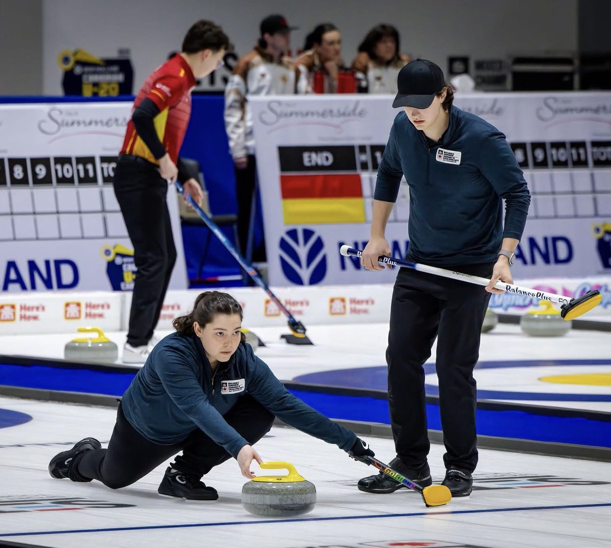 Team Inglis (@teaminglis) on Twitter photo Kira and her teammate Jacob Horgan have advanced through the round robin of the #CMDCC2025, undefeated at 7-0 and qualifying as the #1 seed in the playoffs! 🤩
Quarter-Final tonight at 6:00PM - watch here: youtube.com/live/vFOs2KPq3…
📸: Mike Bernard / <a href="/CurlingCanada/">Curling Canada</a> Kira and her teammate Jacob Horgan have advanced through the round robin of the #CMDCC2025, undefeated at 7-0 and qualifying as the #1 seed in the playoffs! 🤩
Quarter-Final tonight at 6:00PM - watch here: youtube.com/live/vFOs2KPq3…
📸: Mike Bernard / <a href="/CurlingCanada/">Curling Canada</a>