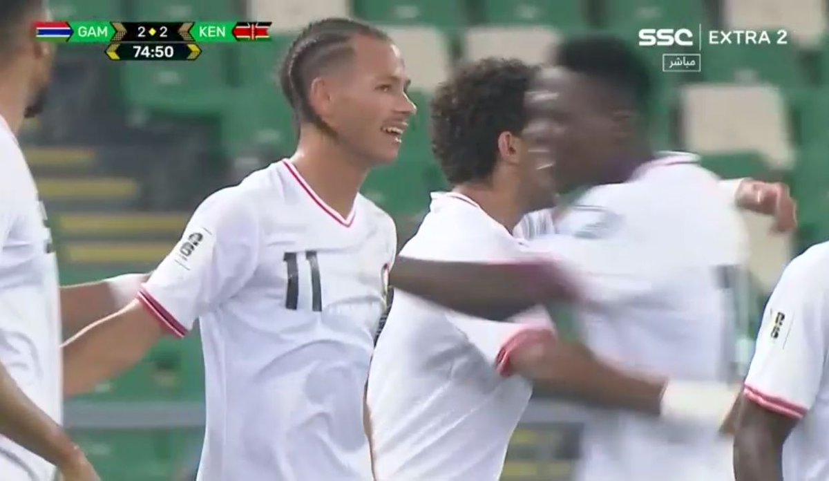Aadozo's tweet photo. GOAL!!!! 2-2 Kenya
Subhanallah! Mohamed Omar Bajaber fires in a beauty and Harambee Stars are level!!! #GAMKEN https://t.co/1ba0JpwjSN