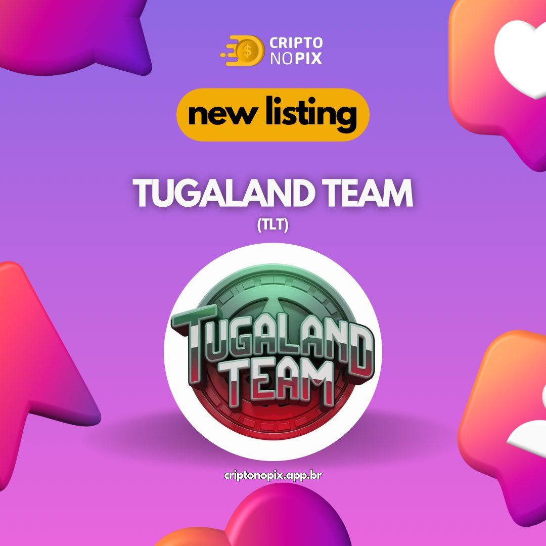 Alerta de Nova Listagem na Cripto no Pix!🚀 $TLT foi listada na plataforma!

t.me/TugaLandTeam 
Cadastre-se e compre: criptonopix.app.br