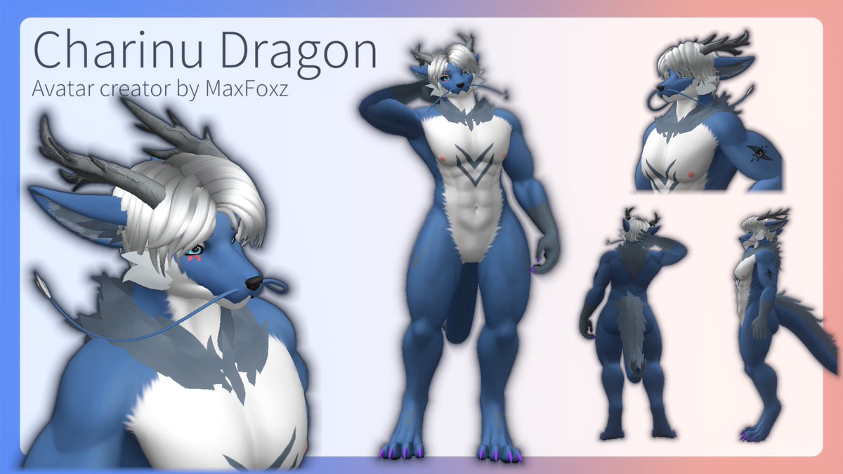 Comisión de Charinu. Muchas gracias por comisionarme amiguito.

#vrchat #furry #vrchatfurry #vrc #vrcfurry #art #3dart #furryfamdon #furryart