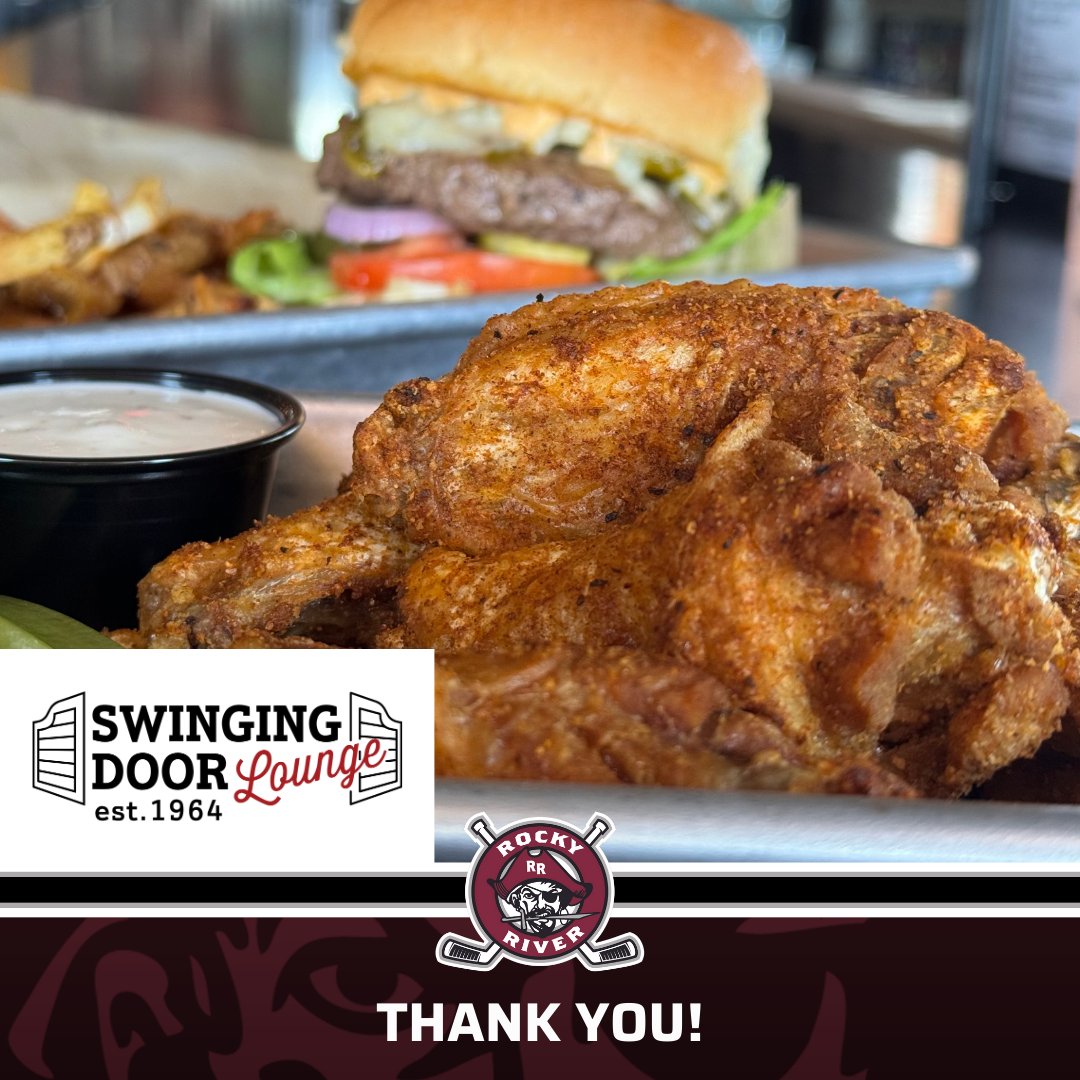 Thank you to Swinging Door Lounge for sponsoring RRYH! Since 1964, Swinging Door has been a Rocky River favorite for delicious food and tasty drinks. From burgers and wings, to gyros and pizzas, they have something to please the whole crowd! 🏒🏴‍☠️

swingingdoorlounge.com