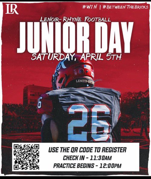 Junior day invite! <a href="/coachglass52/">Joe Glass</a> <a href="/CoachO_13/">Robbie Owens</a>  <a href="/HickoryFB/">Hickory Football</a> #OnTheRise