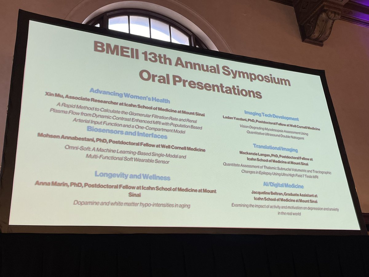 👏 A big congratulations to our outstanding oral presenters, who each delivered a thorough presentation on their current research 💭 For the full program and speaker abstracts, check out our app or website: cvent.me/3ePoE7
#BMEII2025