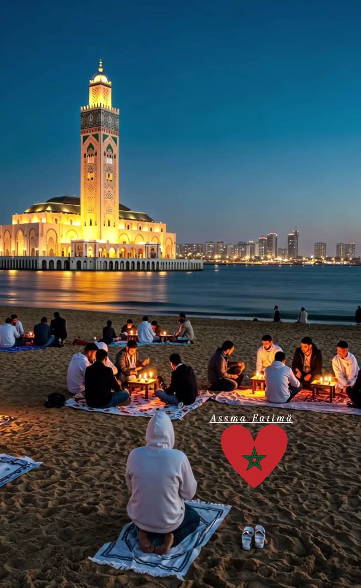 الافطار بالقرب من مسجد الحسن الثاني بالدار البيضاء 
اللهم تقبل منا  صالح الاعمال 
#رمضان 
#رمضان_يجمعنا 
#غزة_تحت_القصف 
#العشر_lلاواخر_من_رمضان