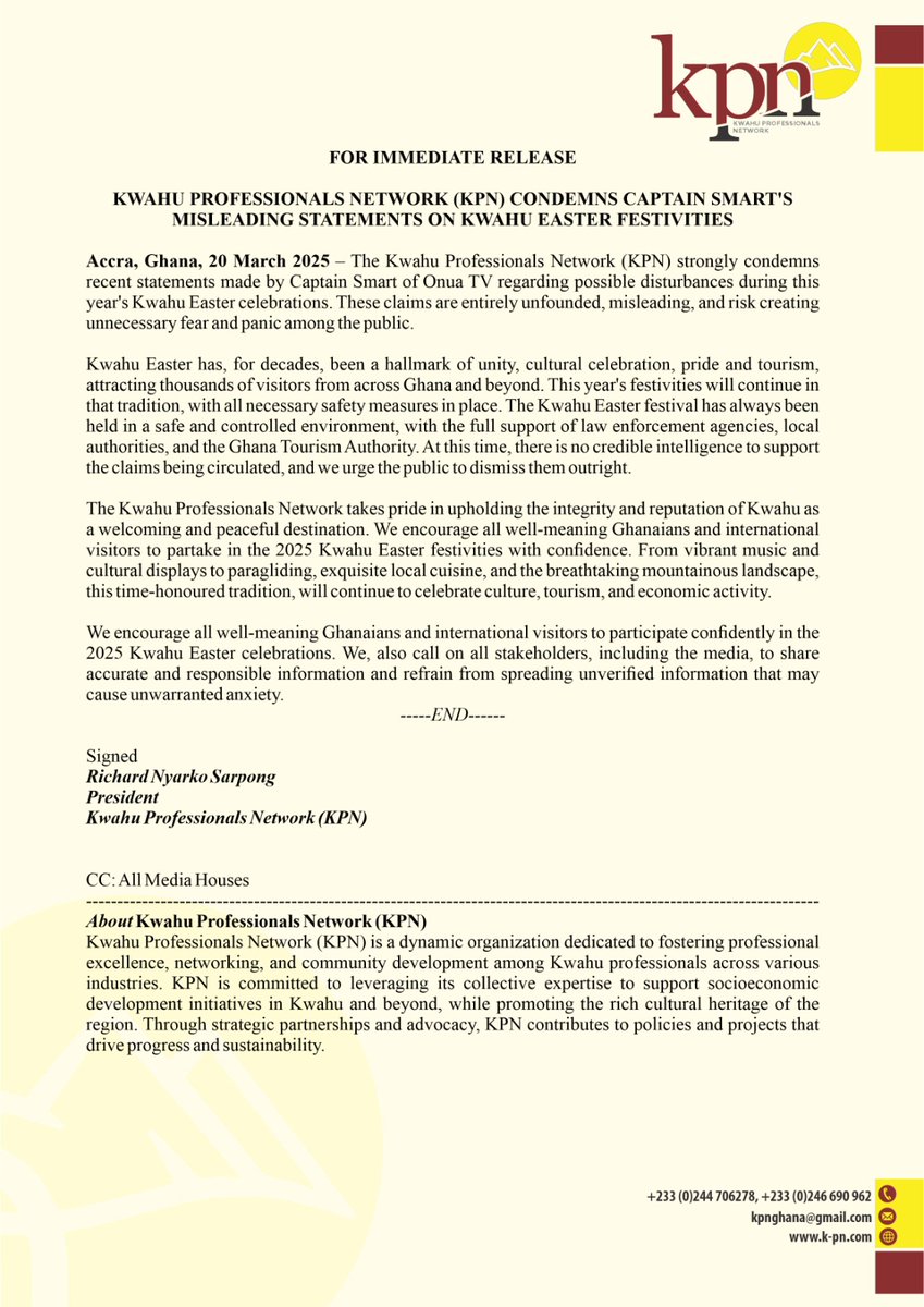 Kwahu Professionals Network tweet media