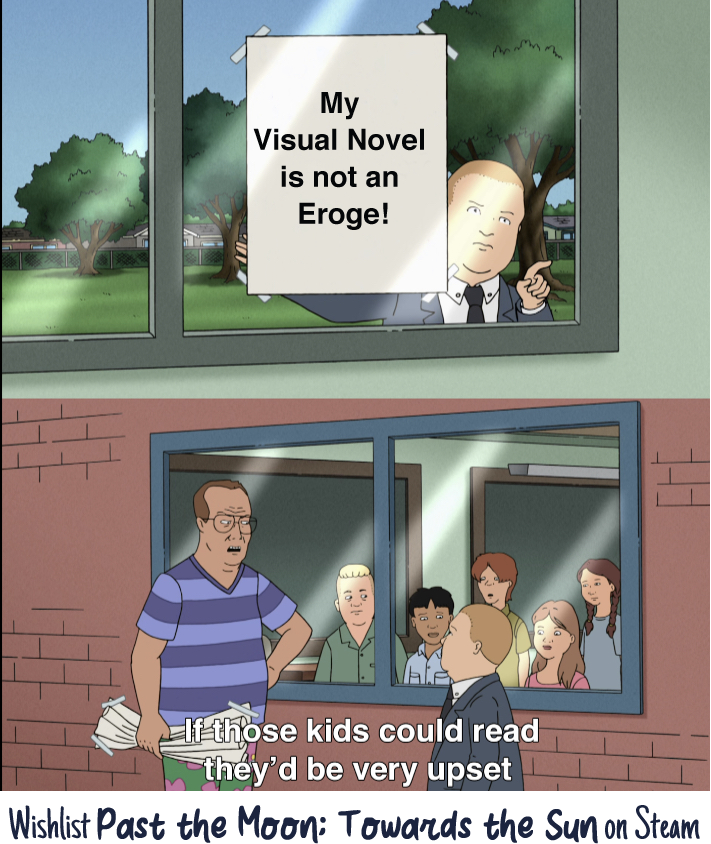 ArgamaWitch's tweet image. We all know no one "reads" an eroge.😒

✨ Wishlist PMTS: s.team/a/3013160/
#PMTS | #IndieGame