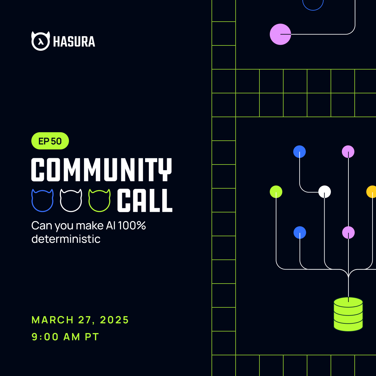 PromptQL's tweet photo. 💥  The March Community Call is a week away 💥

Here are the new features we're demoing:
💬 Chat with files: Upload CSVs, JSON, text files
🎨 Data visualization in #PromptQL
🔗 Native @Salesforce Connector in #PromptQL

Also, we'll discuss if anyone can make  AI 100% deterministic.

Join us here 👉  https://t.co/KNNVf9ZWtP