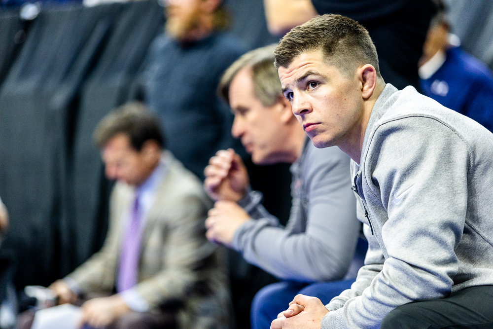 some action from former District 1 wrestlers at the first day of NCAAs:
Spring-Ford's Jack McGill
Downingtown West's Max Hale
Owen J. Roberts' Dillon Bechtold
Downingtown West's Doug Zapf in the coaching corner