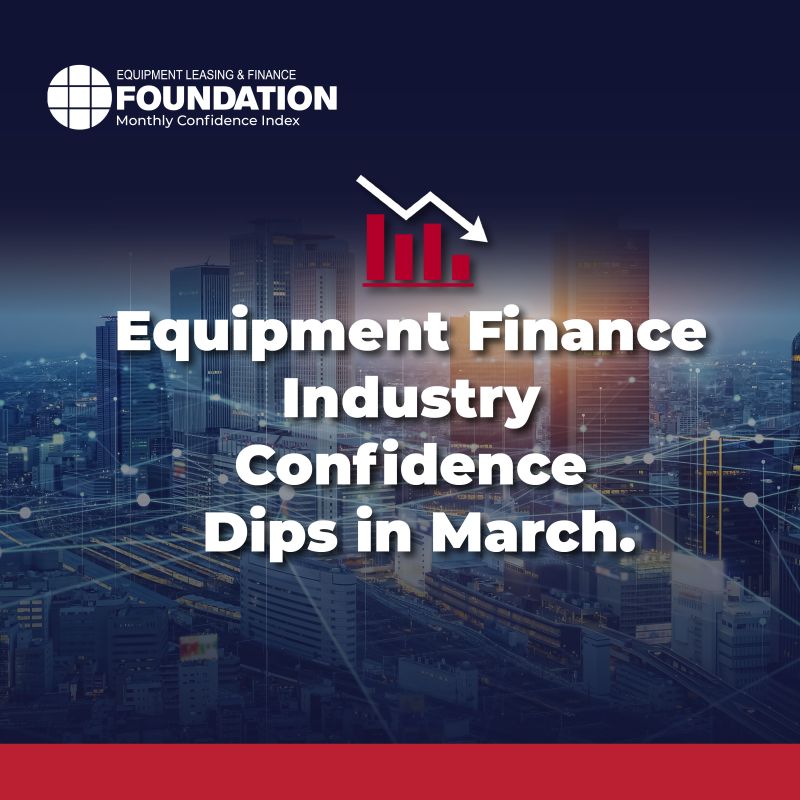 Confidence in the equipment finance sector is 58.1 this month, a decrease from February's index of 66.9. This marks the lowest level since July 2024. bit.ly/ELFFMCI

#equipmentfinance #confidence #economy