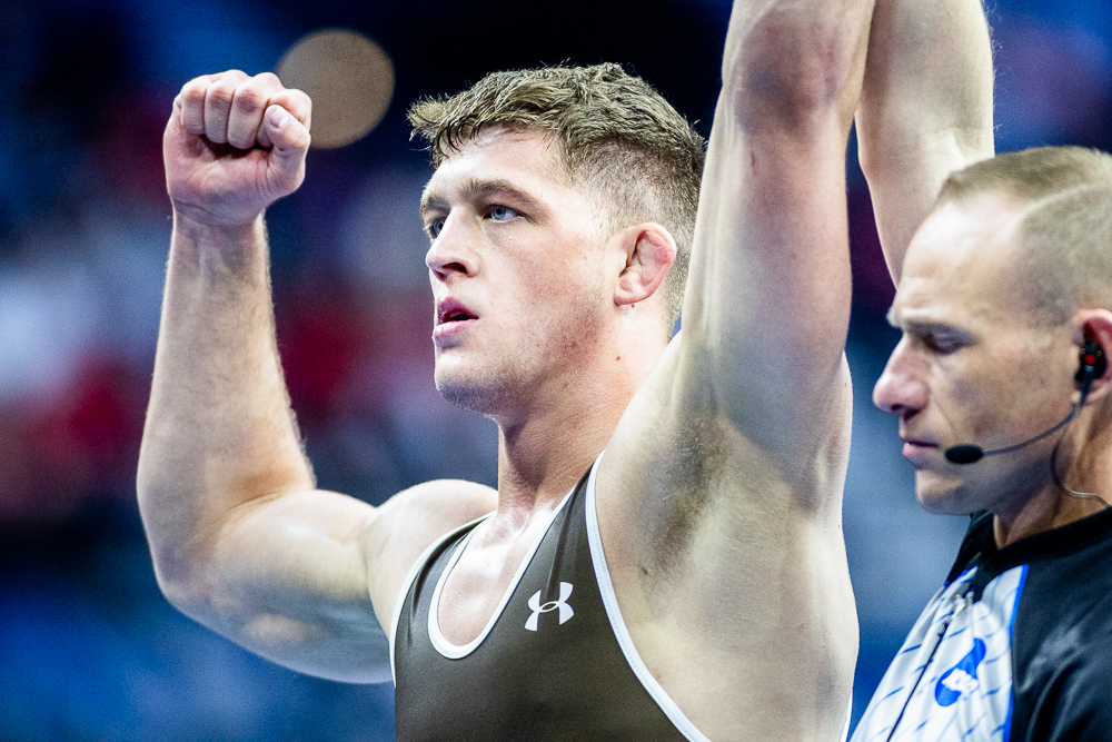 All four former Malvern Prep wrestlers who qualified for NCAAs got wins in the opening session. Dalton Harkins, Mike Beard and Nick Feldman are still alive in the round of 16, while Caden Rogers will wrestle back in consolations.