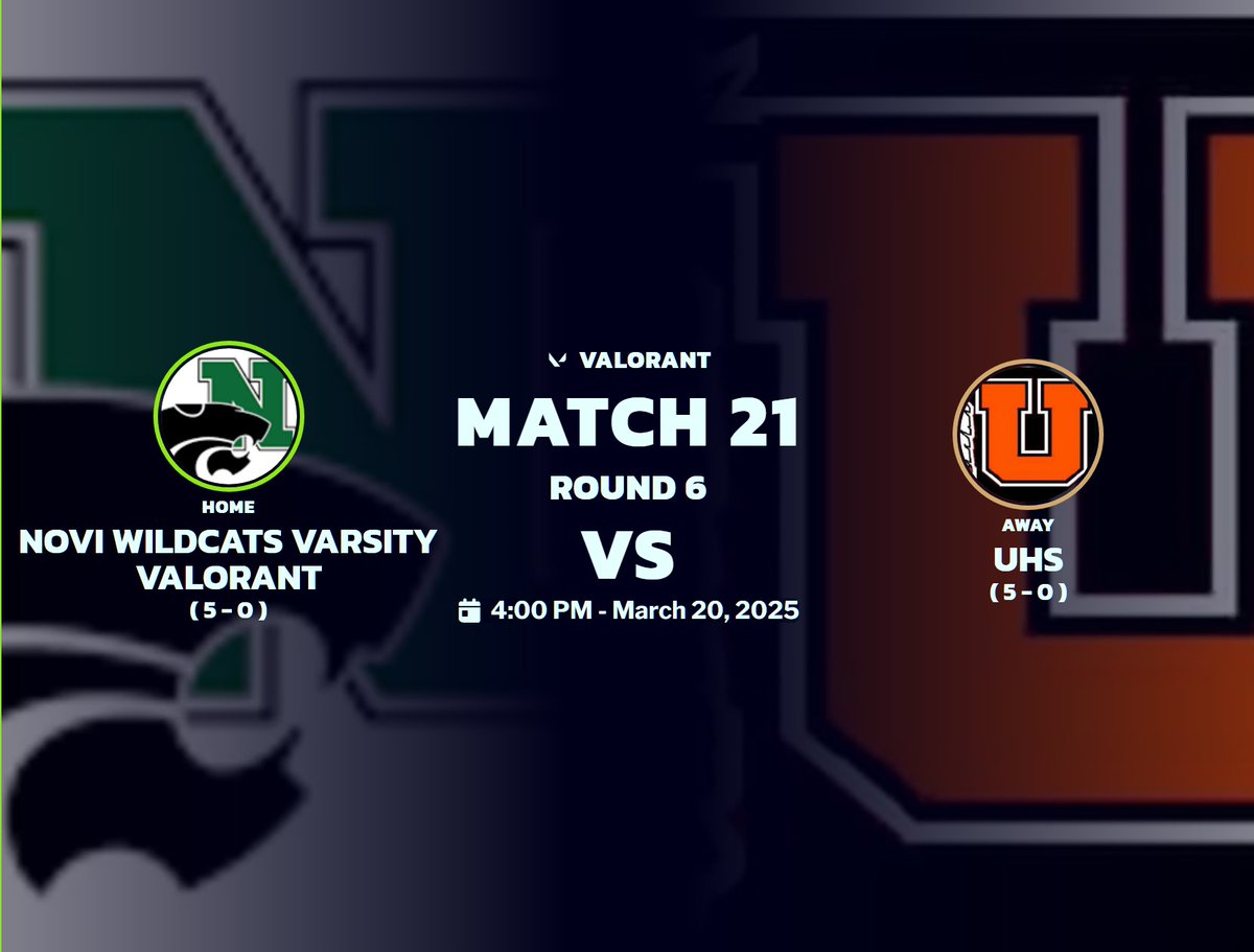 Utica vs Novi is live for the top spot in the East Region for Valorant!
youtube.com/watch?v=LIL8Az…
<a href="/UticaHighSchool/">Utica High School</a> <a href="/NoviHighSchool/">Novi High School</a>