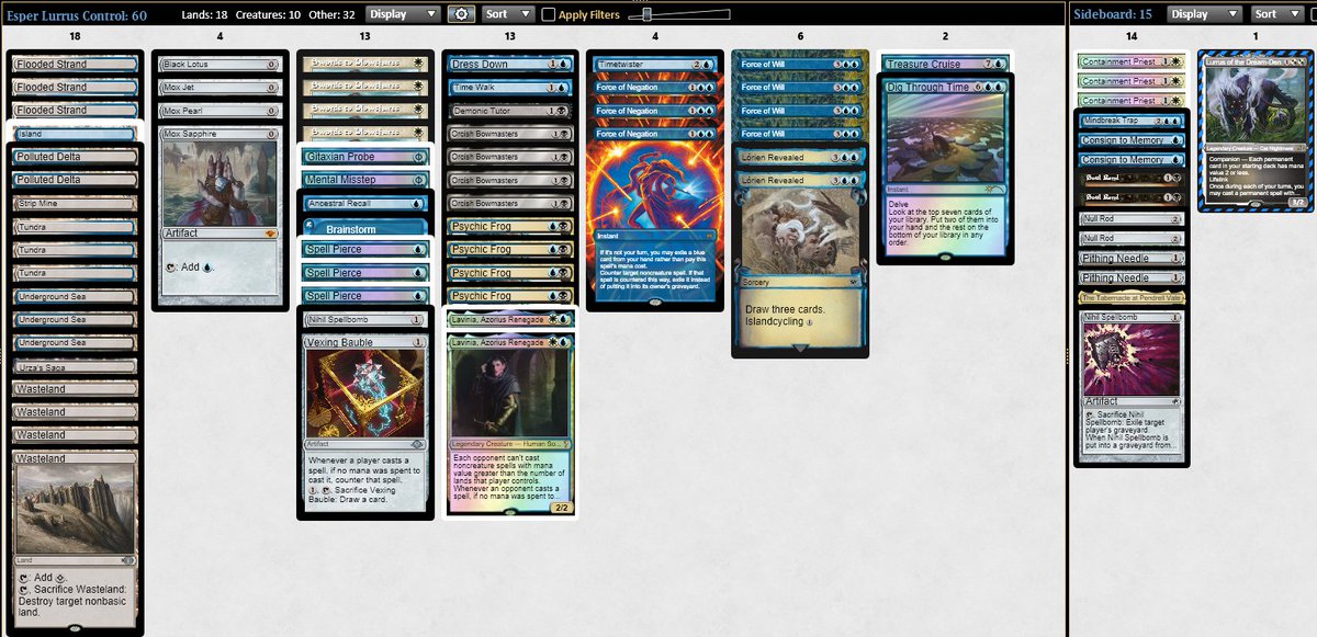 Franco Cicchini (@ziofrancone) on Twitter photo Top4 at the Thursday Vintage Challenge.
Ty bye round 1 😂
R1 Bye
R2 UB Lurrus LWW
R3 Raker Shops WLW
R4 Jewel Shops LWW
R5 Beseech Storm LL
R6 Raker Shops LWW
QF Initiative WW
SF Raker Shops LWL
<a href="/TeamTrecani/">Team Trecani</a> <a href="/golden_pigs1/">Golden Pigs</a>
See you at <a href="/paupergeddon/">Paupergeddon Tournament</a> ! Top4 at the Thursday Vintage Challenge.
Ty bye round 1 😂
R1 Bye
R2 UB Lurrus LWW
R3 Raker Shops WLW
R4 Jewel Shops LWW
R5 Beseech Storm LL
R6 Raker Shops LWW
QF Initiative WW
SF Raker Shops LWL
<a href="/TeamTrecani/">Team Trecani</a> <a href="/golden_pigs1/">Golden Pigs</a>
See you at <a href="/paupergeddon/">Paupergeddon Tournament</a> !