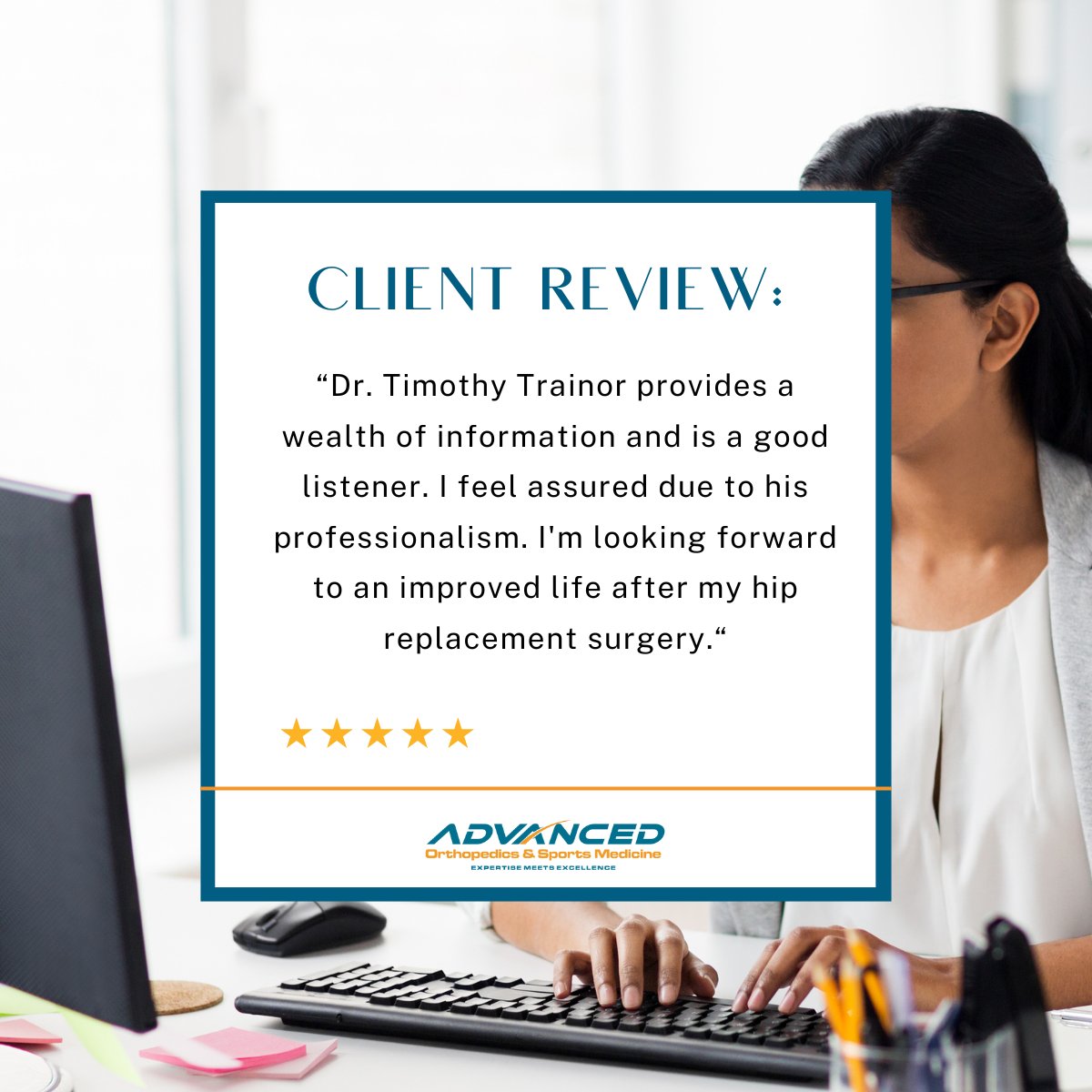 AdvancedOrthoLV's tweet image. 🌟 Thank You for the Great Review!

📞 702.740.5327 🔗 AOSMLV.com

#AOSM #LasVegas #ThankYou #PatientAppreciation #WeLoveOurPatients #AdvancedOrthopedics