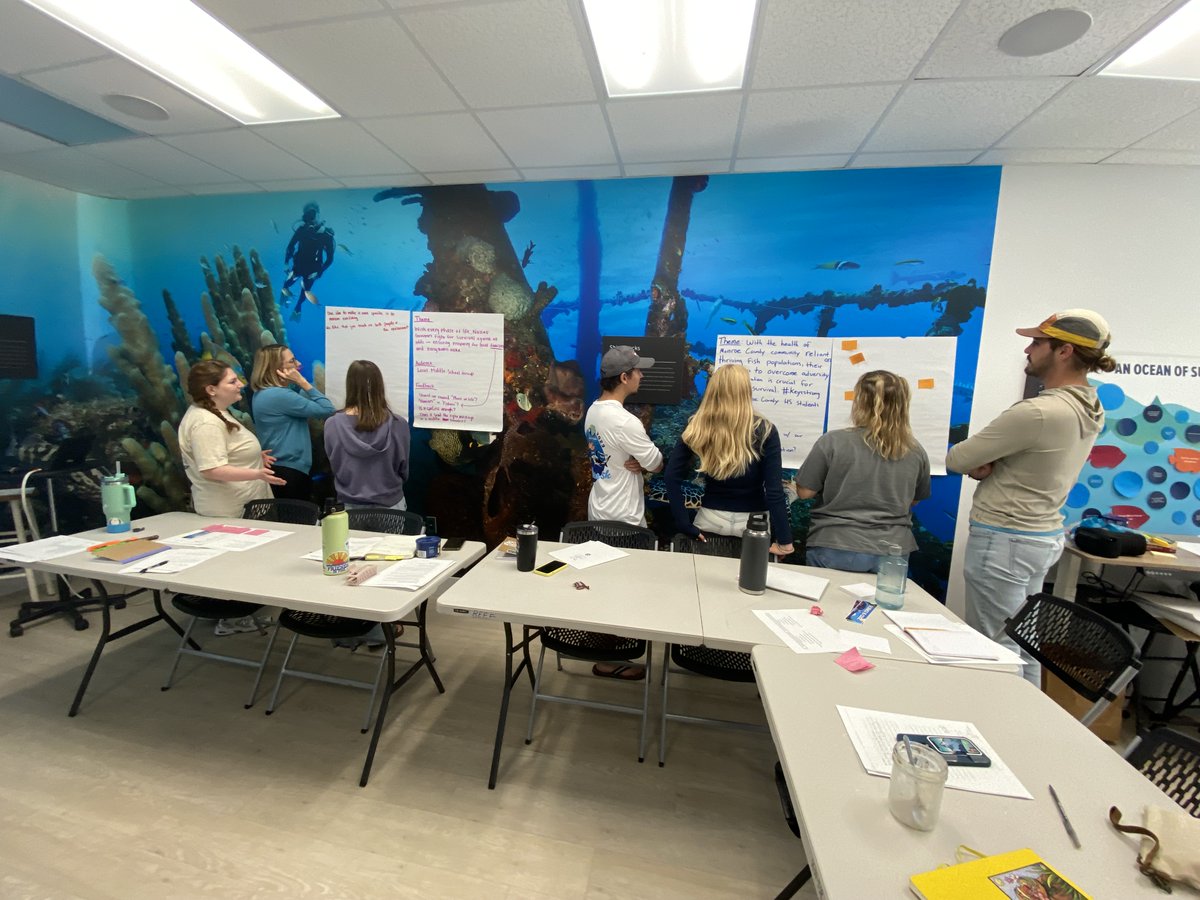 Our education and interpretation team members Marlies Tumolo and Lindsey Crews led an Introduction to Interpretation training for the staff of REEF Reef Environmental Education Foundation, as they prepare to open their new Ocean Exploration Center in Key Largo in June.