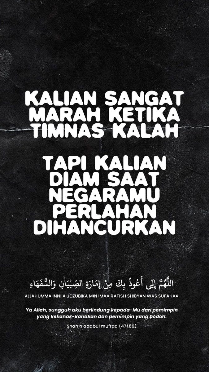 Bangsa yang besar adalah bangsa yang menghargai dan mempelajari sejarahnya. Seberprestasi apapun klub, maupun timnasmu. Bila kehidupanmu sehari-hari jauh dari kata adil, sejahtera, hak demokrasimu terancam. Semua trofi itu tak ada artinya
#TolakRevisiUUTNI 
#JusticeForKanjuruhan
