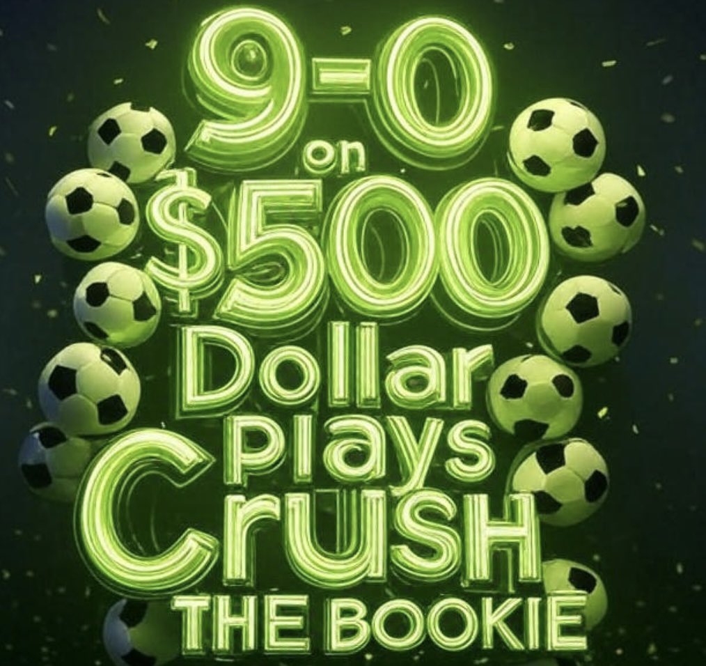 🚨RP!!! SATURDAY 3/22/25

🔥GET PAID THIS SATURDAY NIGHT

💵9-0 IN 2025 ON $500 DOLLAR PLAYS 

⚽️GET MY 10th PLAY FOR $500 IN 2025 THIS SATURDAY NIGHT SENT TO YOU BETWEEN 6-7pmET

👇🏽FOLLOW
<a href="/CrushTheBookie/">CRUSH THE BOOKIE</a>