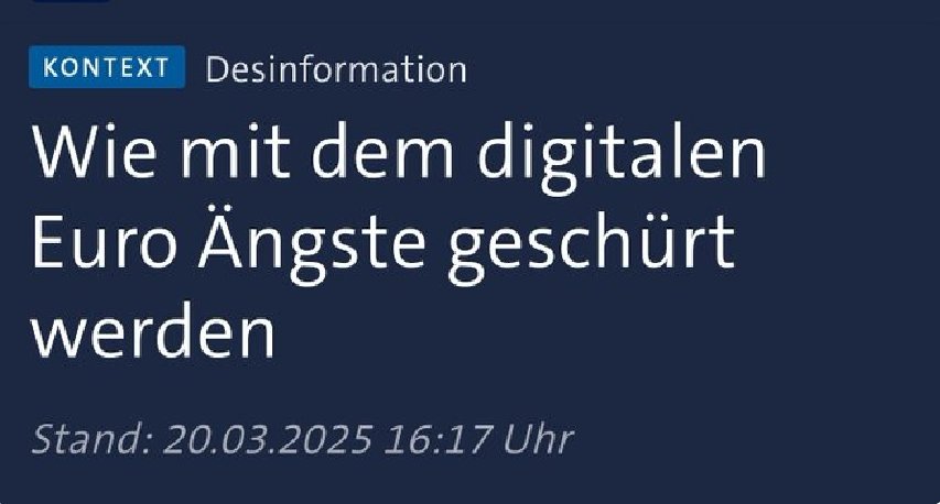❗️Achtung Fake News ❗️
Es wird behauptet und rasch verbreitet, die EZB würde bald massive weitere Einschränkungen der Zahlmöglichkeit mit Bargeld ankündigen. Das stimmt NICHT! 
Bitte helfen Sie mit, ihre Verbreitung zu stoppen.