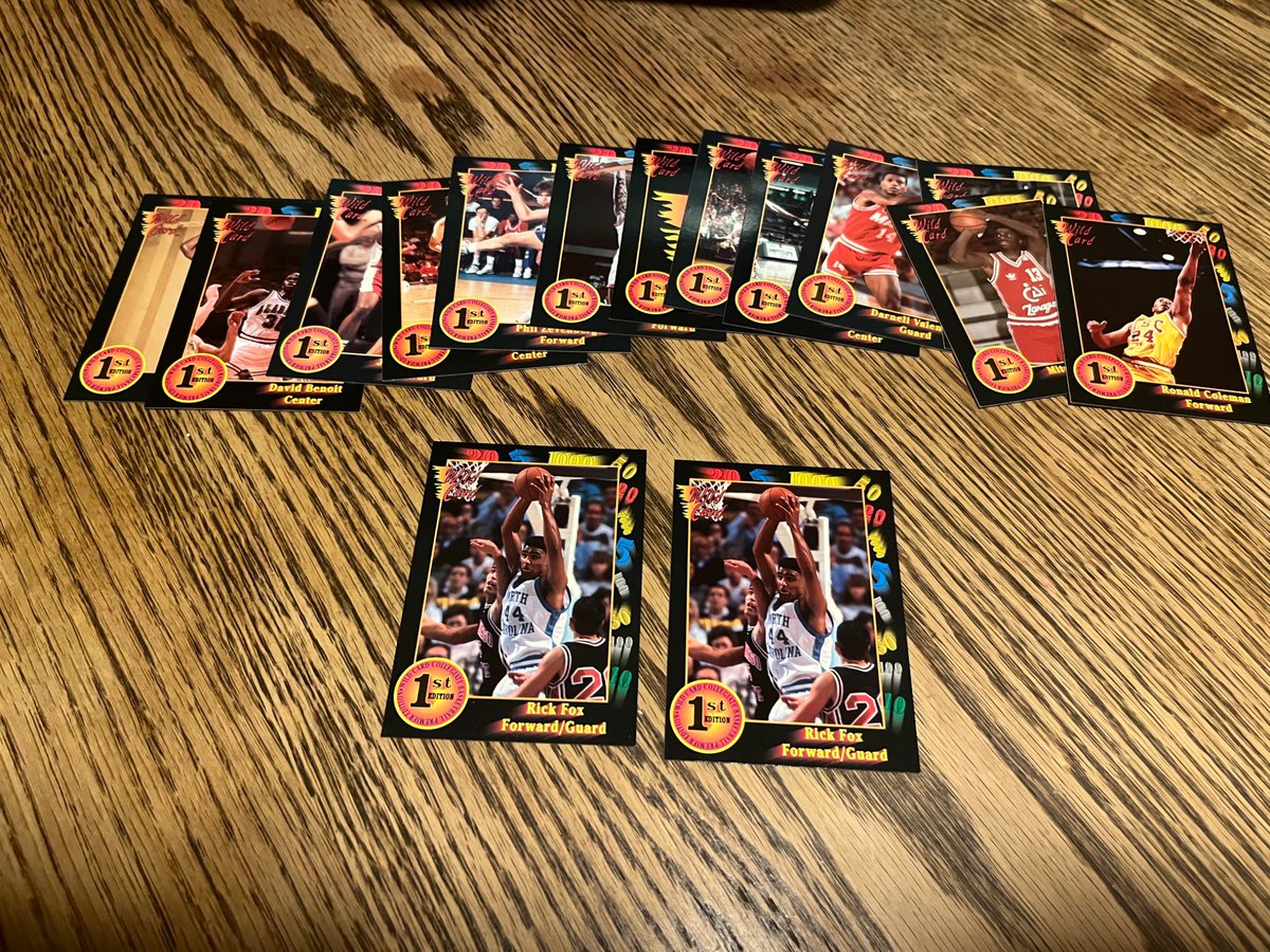 Pack of the day 3-20-25

1992 Wild Card Basketball 

Double Rick Fox pack