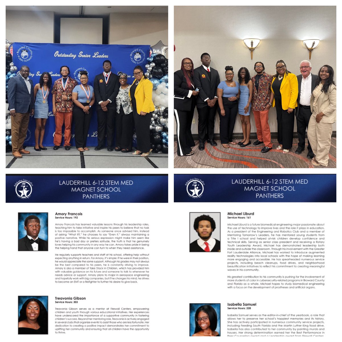 Congratulations to <a href="/Lauderhill612/">L612_Principal</a> Class of 2025 Outstanding Senior Leaders! Your ability to lead and inspire those around is a testament to your trailblazing status. Way to go Michael on securing a scholarship!! <a href="/BarBioL612/">Renee Barnett</a> <a href="/pantheronian/">L612.Pantheronian</a>