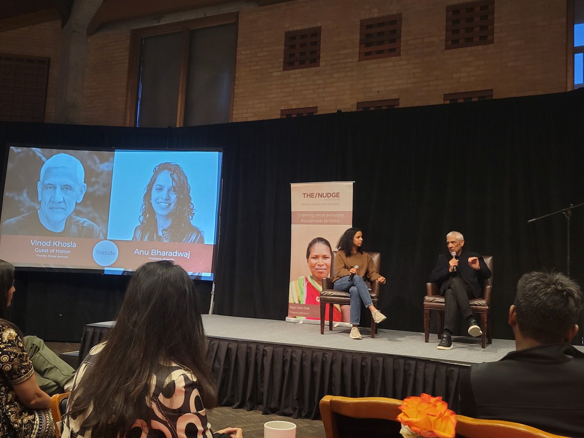 preepadu's tweet image. Inspiring fireside chat with @vkhosla and @anutthara of @Atlassian for @thenudge_in